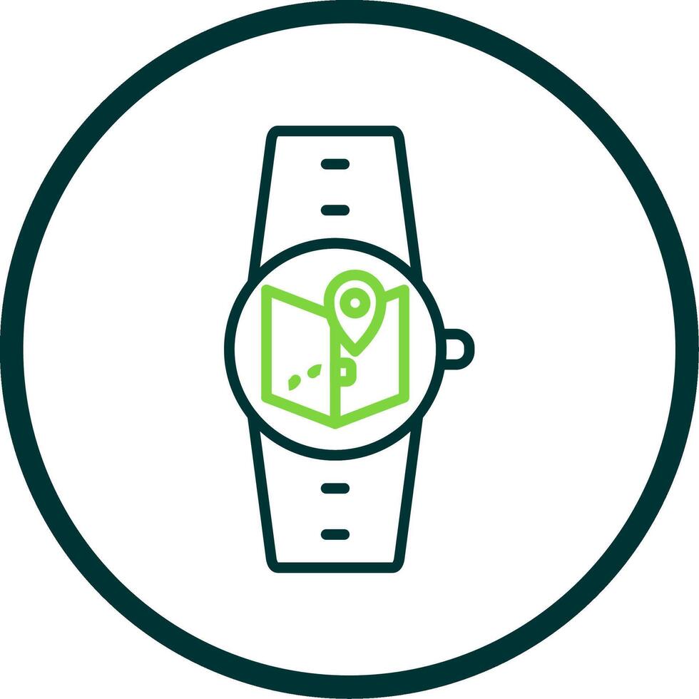 Maps Line Circle Icon Design vector