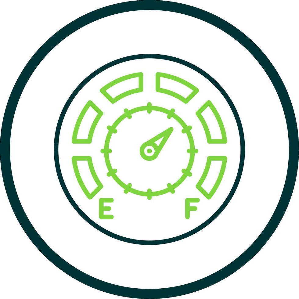 Gauge Line Circle Icon Design vector