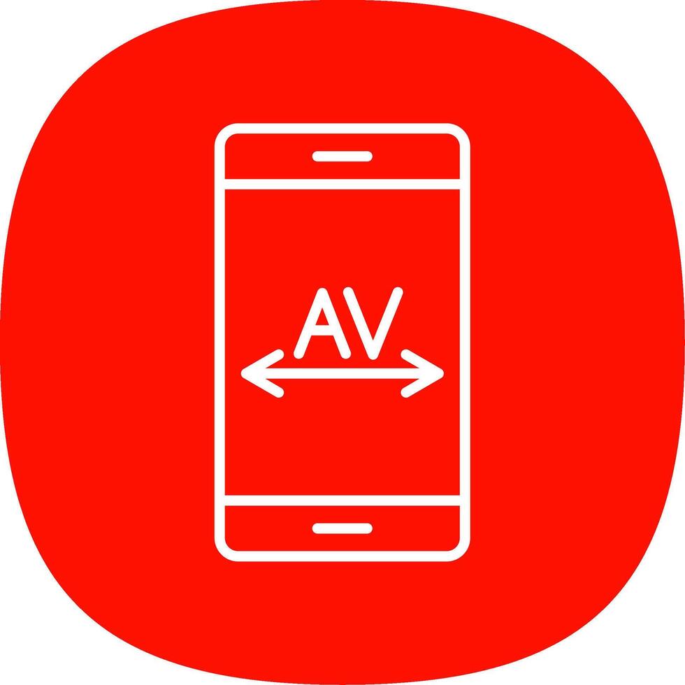 Kerning Line Curve Icon Design vector