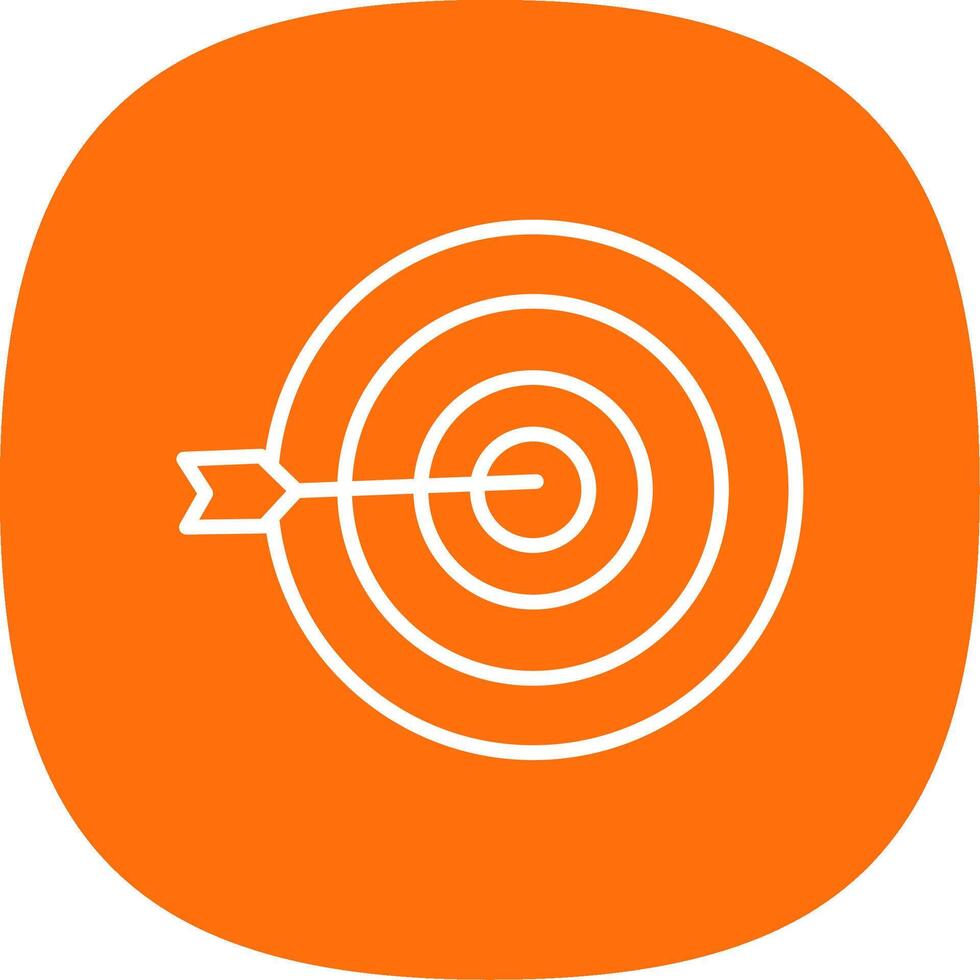 Targeting Line Curve Icon Design vector