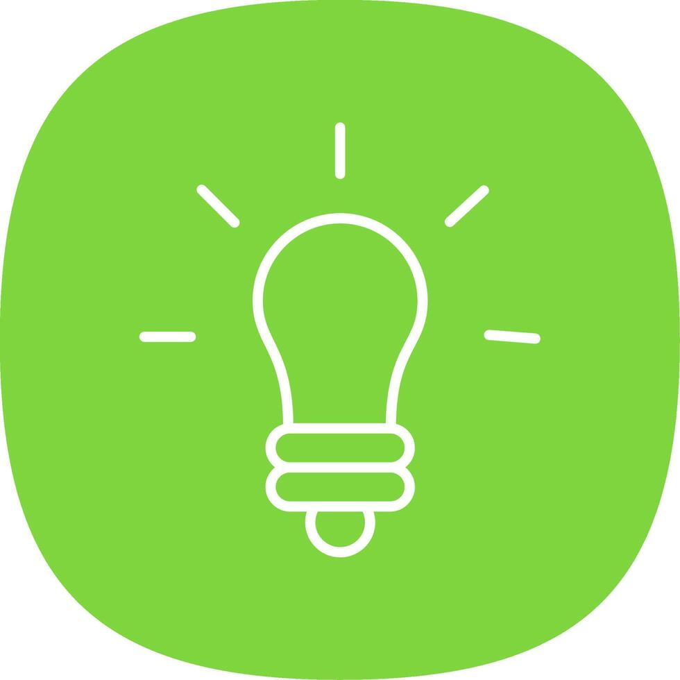 Innovation Line Curve Icon Design vector