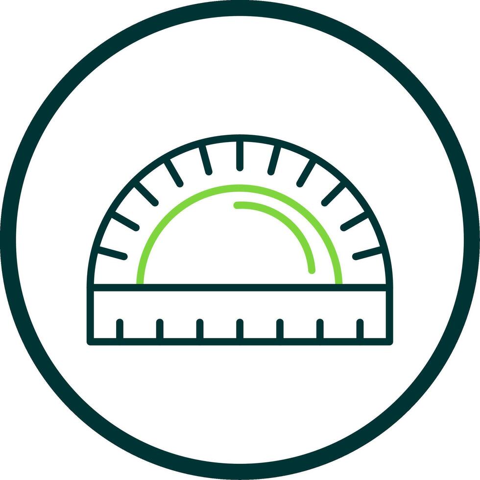 Ruler Line Circle Icon Design vector