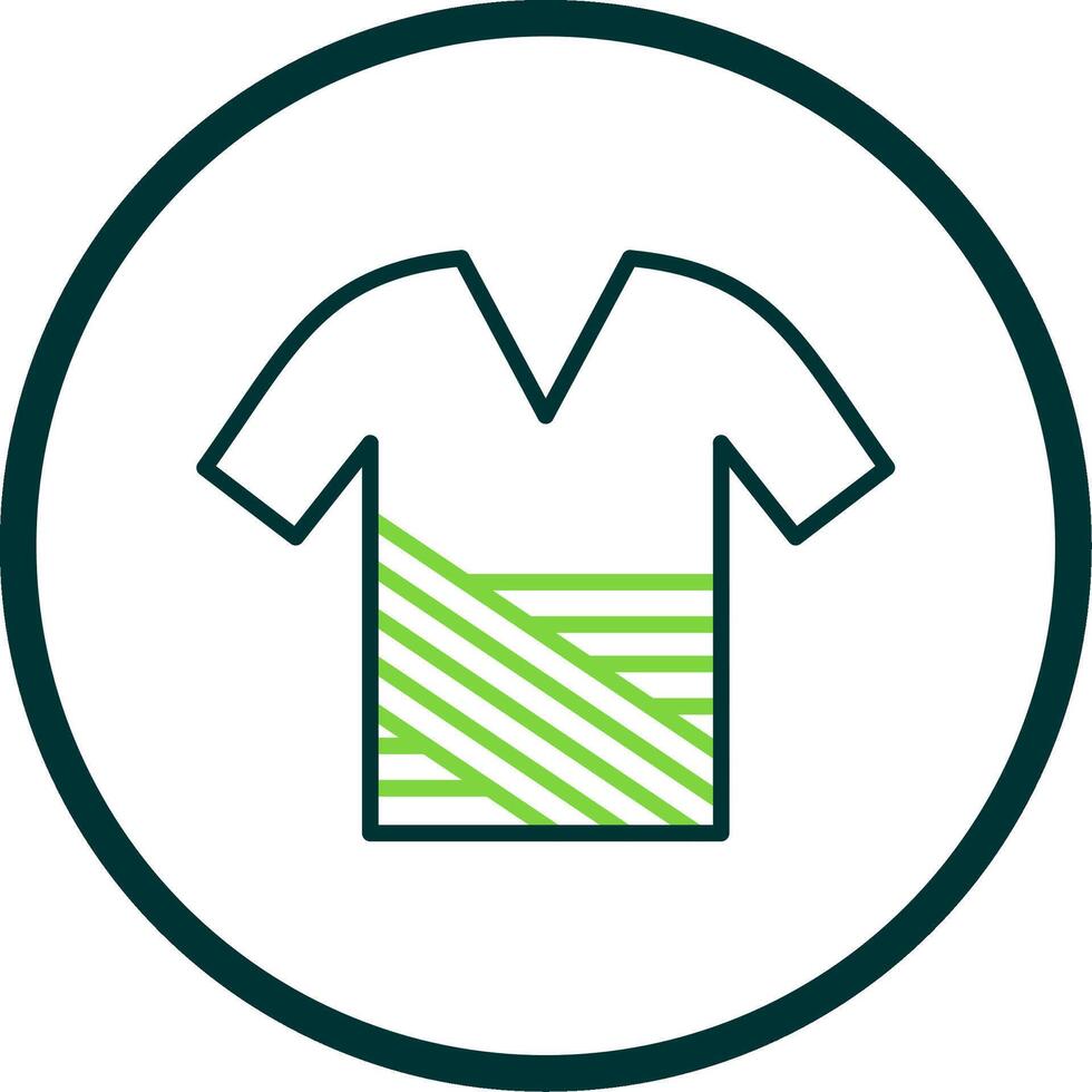 Shirt Line Circle Icon Design vector