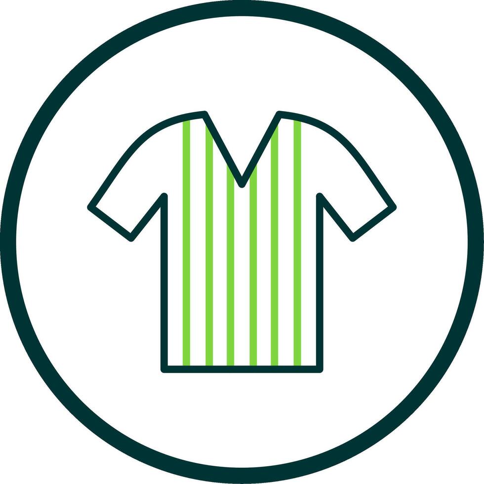 Shirt Line Circle Icon Design vector