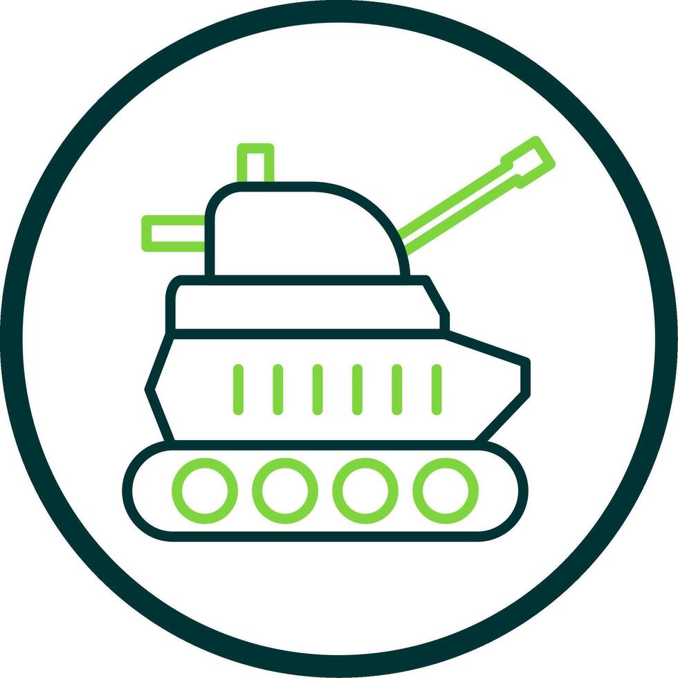 tanque línea circulo icono diseño vector