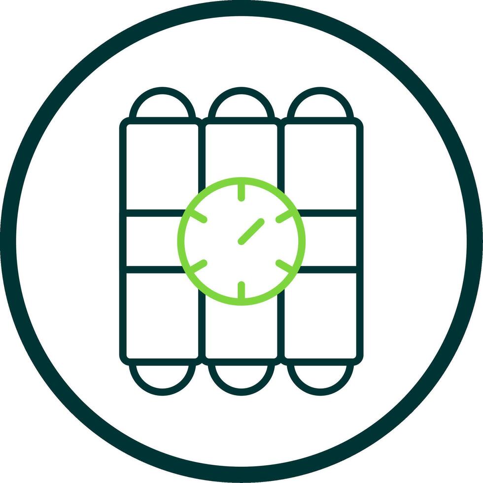C4 Line Circle Icon Design vector