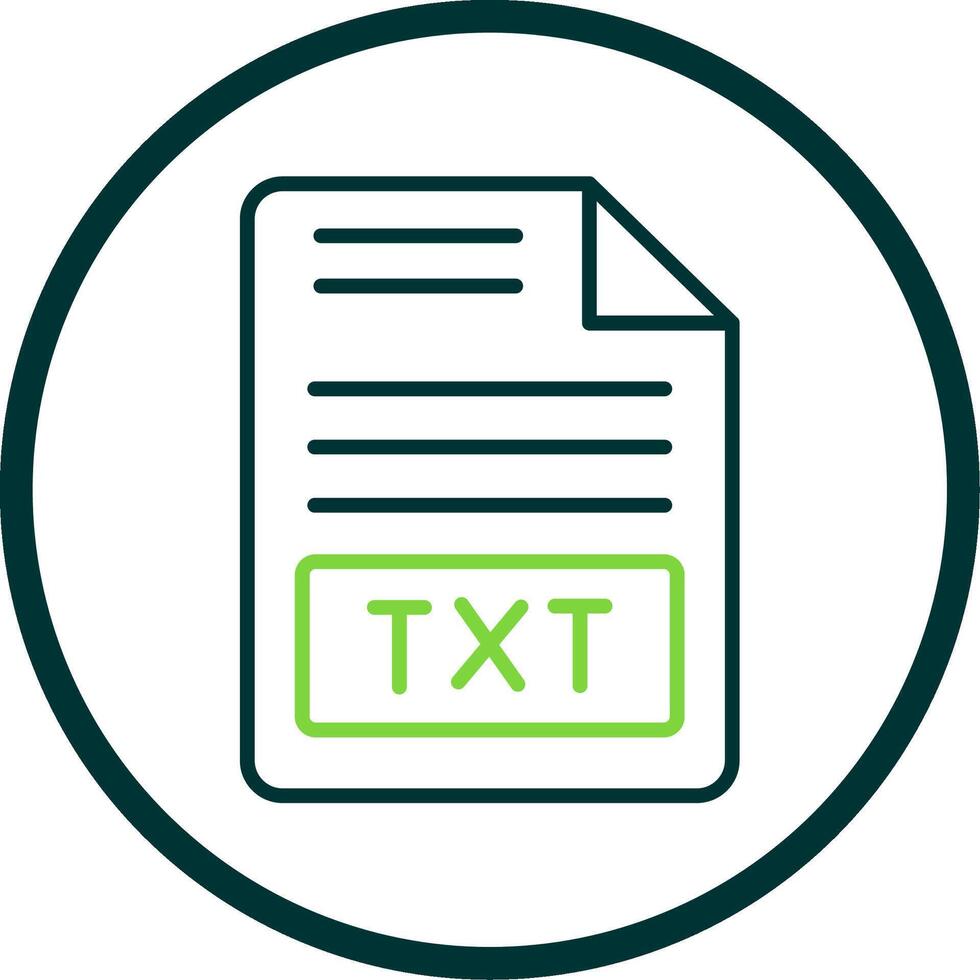 Text File Line Circle Icon Design vector