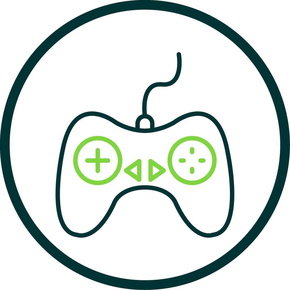 Controller Line Circle Icon Design vector