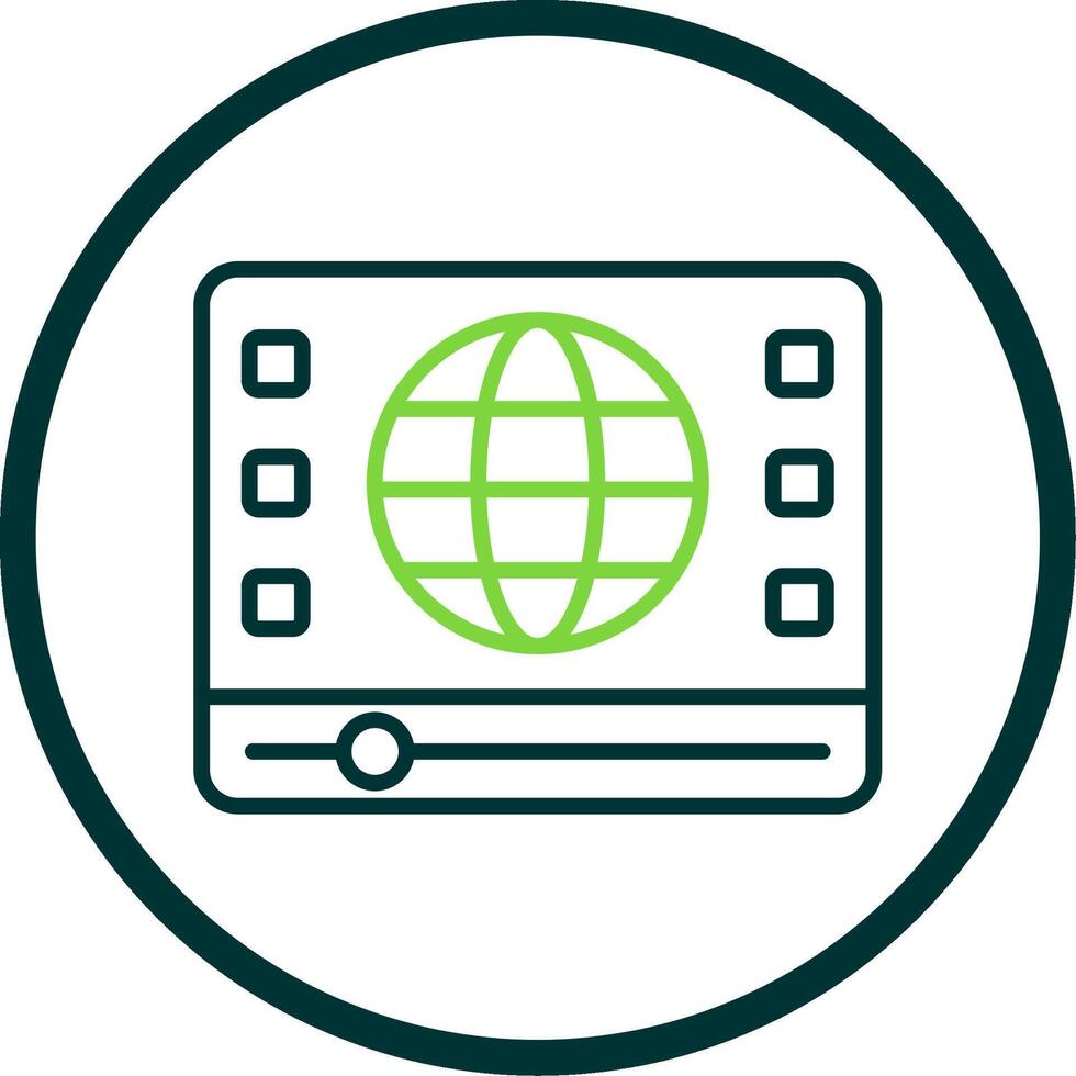Line Circle Icon Design vector