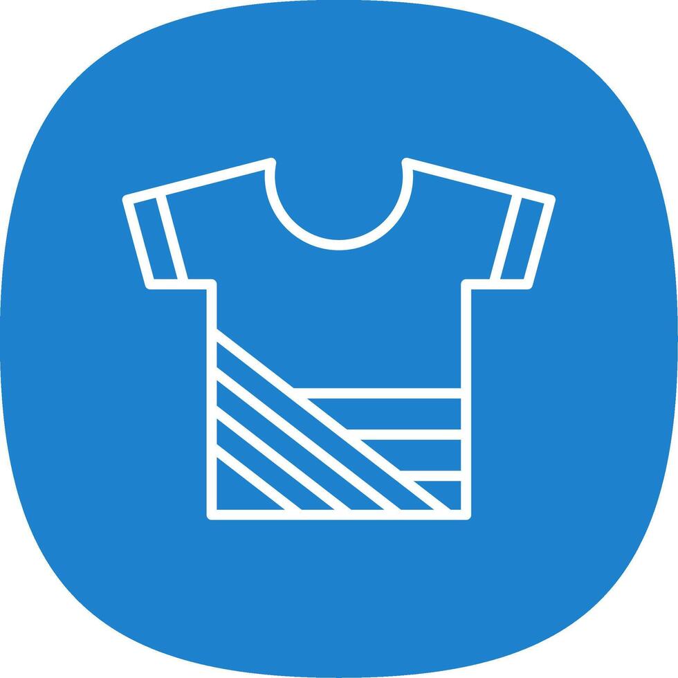 Shirt Line Curve Icon Design vector