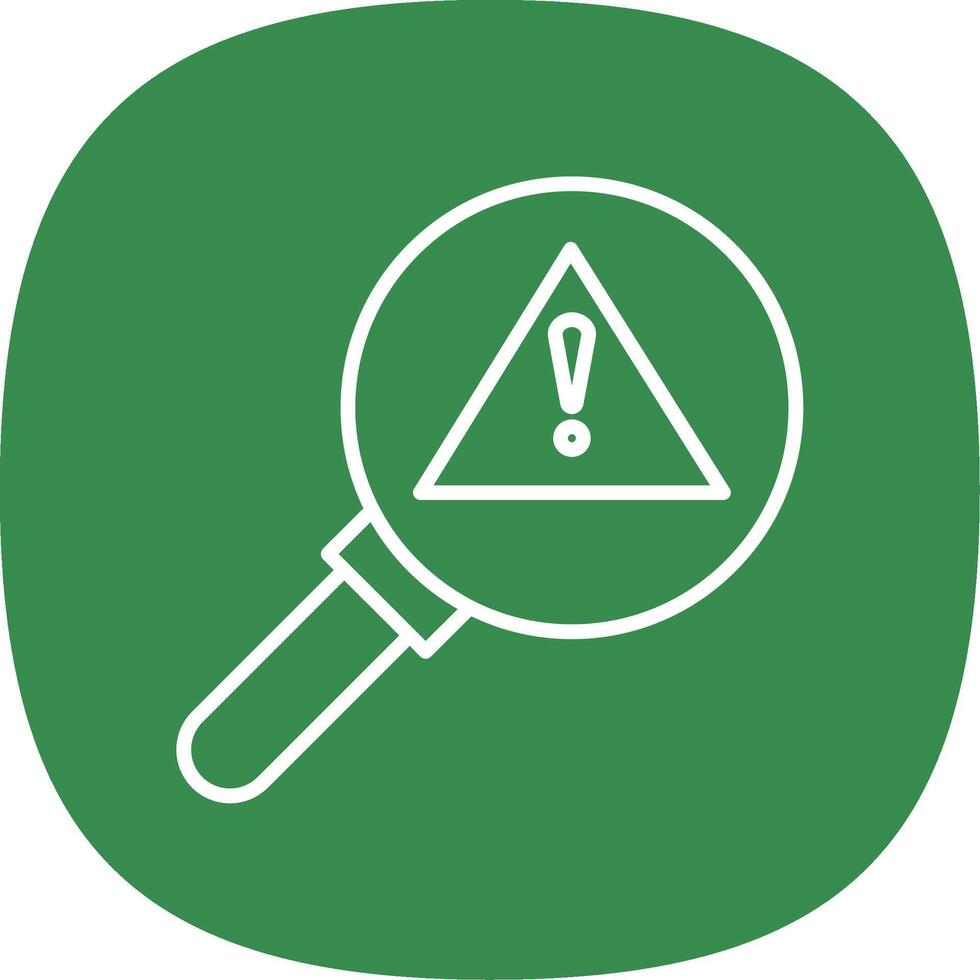 Danger Line Curve Icon Design vector