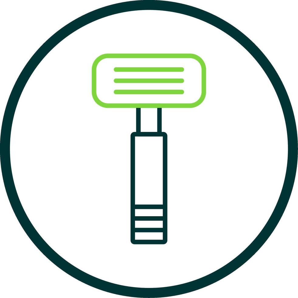 Razor Line Circle Icon Design vector