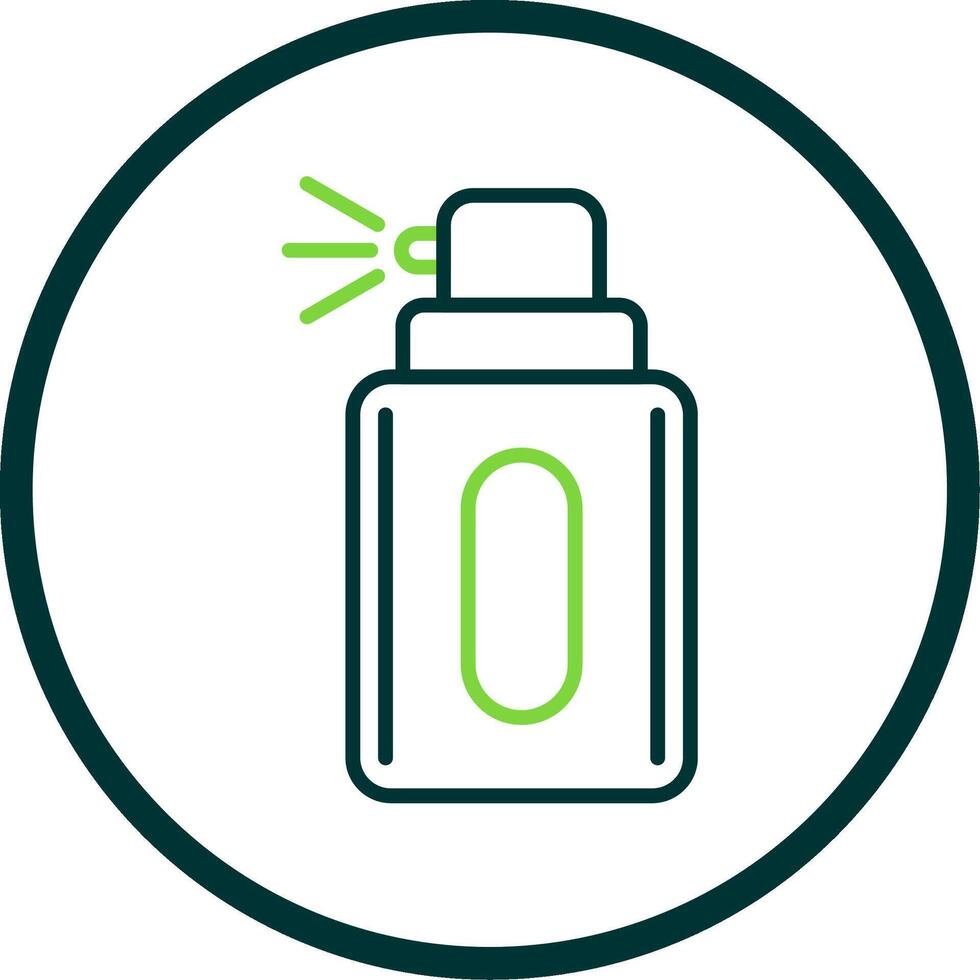 Deodorant Line Circle Icon Design vector