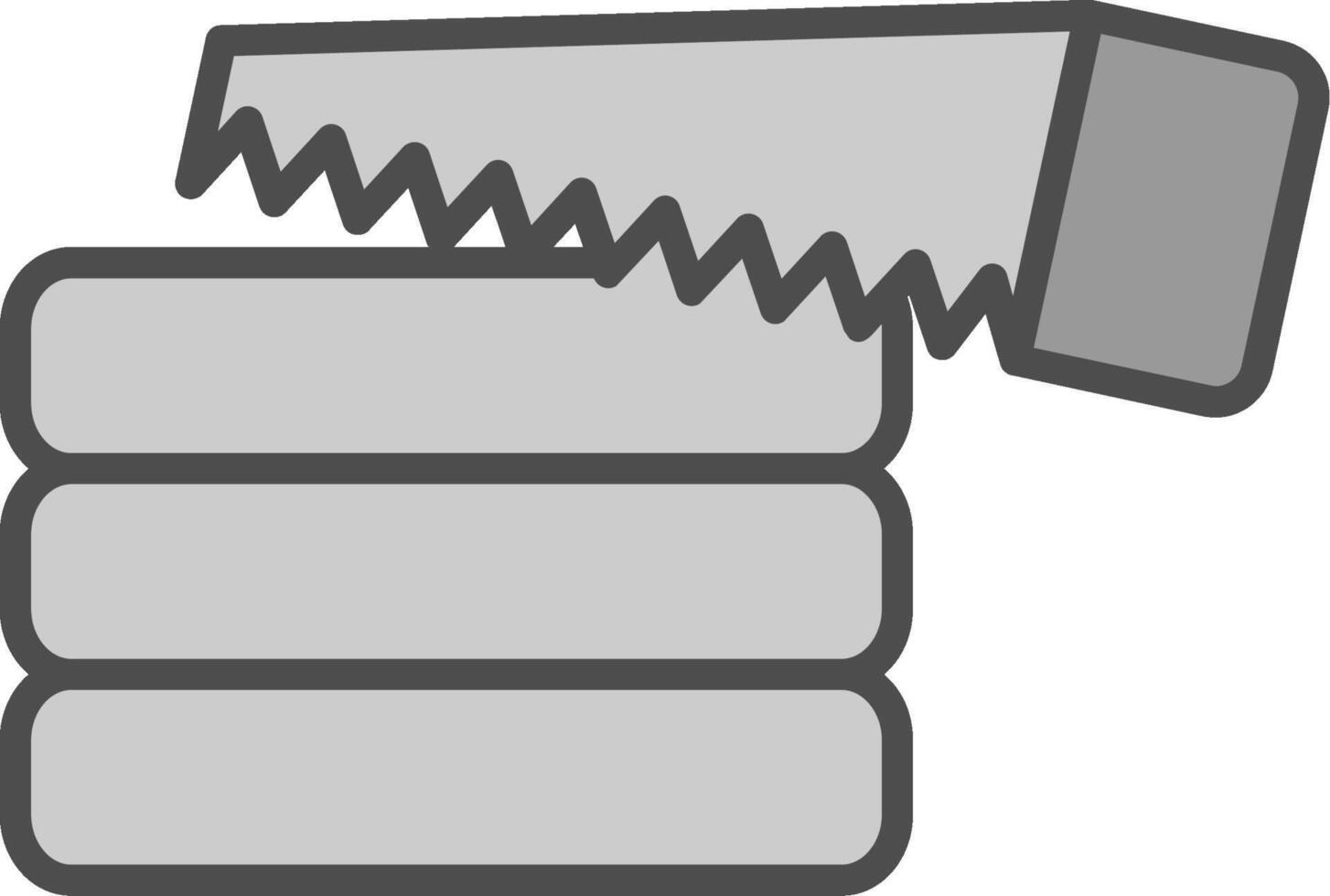 Carpentry Work Line Filled Greyscale Icon Design vector