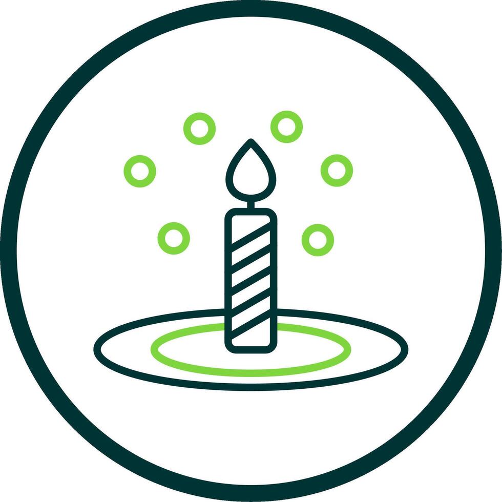 Bunsen Burner Line Circle Icon Design vector