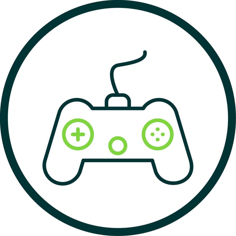 Console Line Circle Icon Design vector