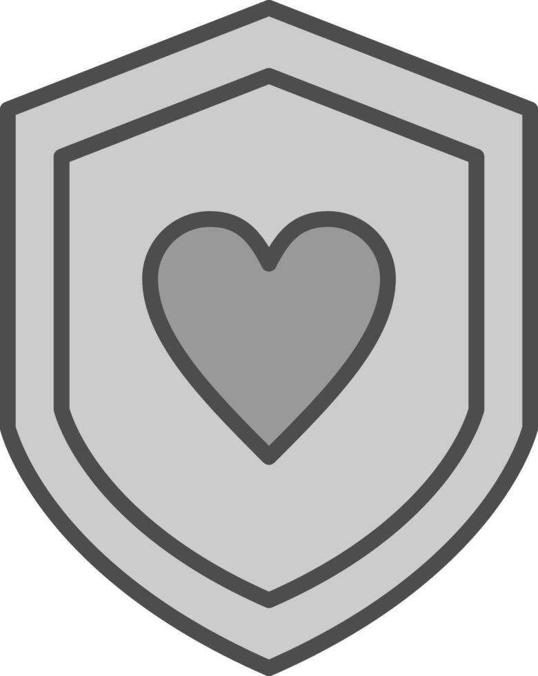 Security Like Line Filled Greyscale Icon Design vector