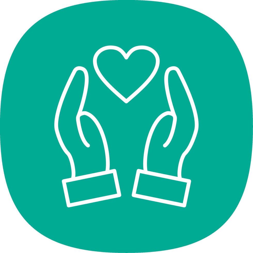 Loyalty Line Curve Icon Design vector