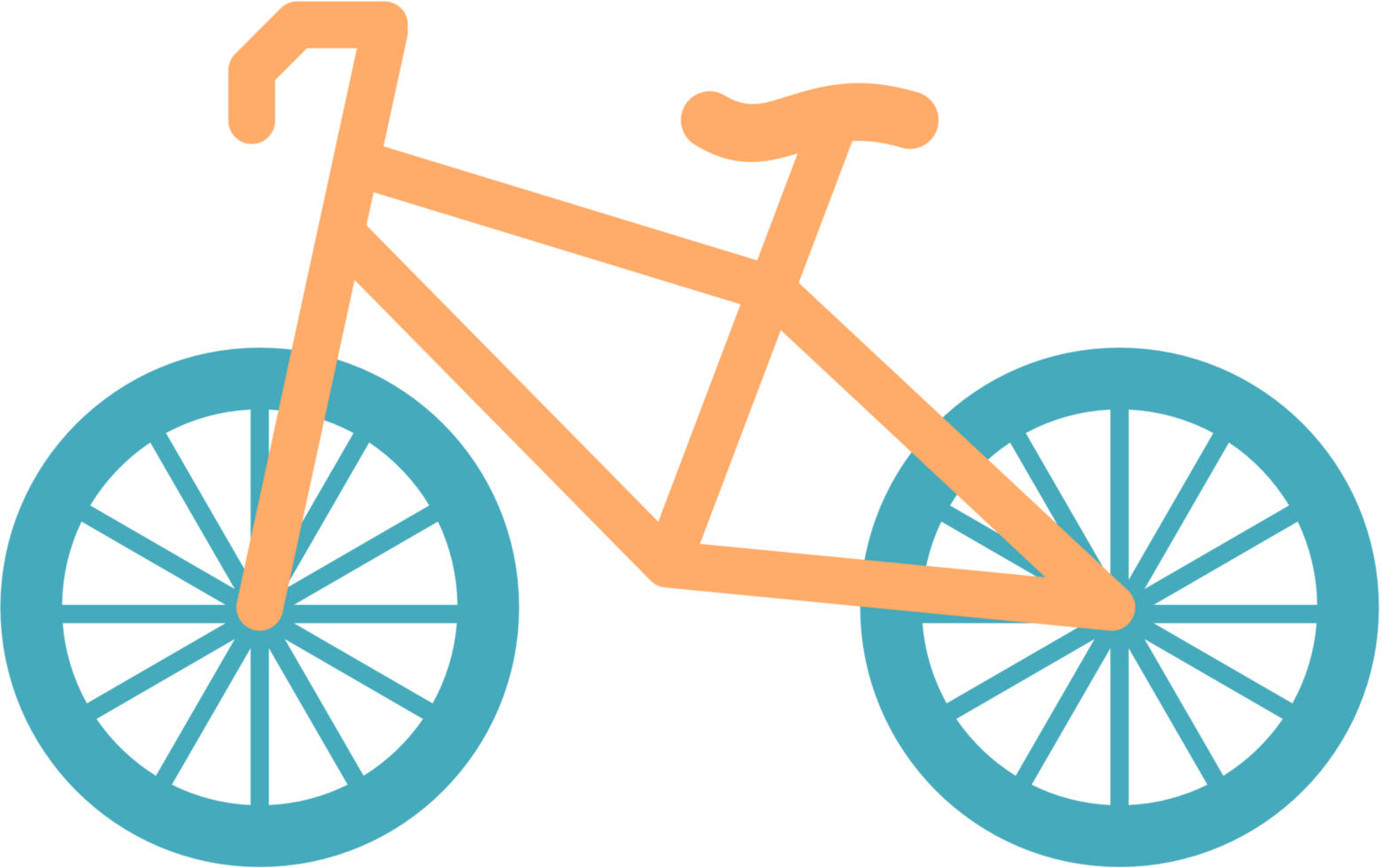 Bicycle design. Roadbike illustration png