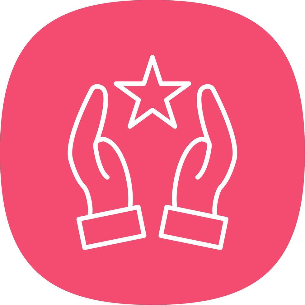 Hands Line Curve Icon Design vector