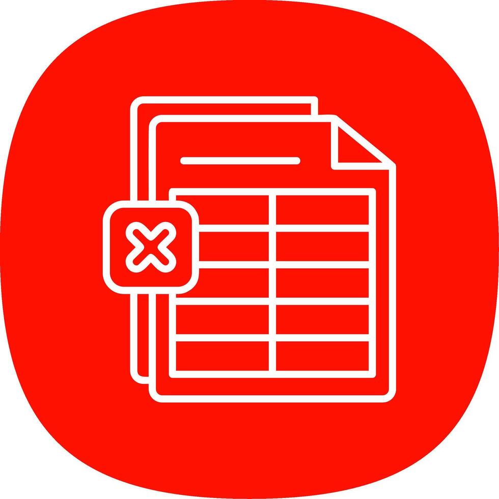 Excel Line Curve Icon Design vector