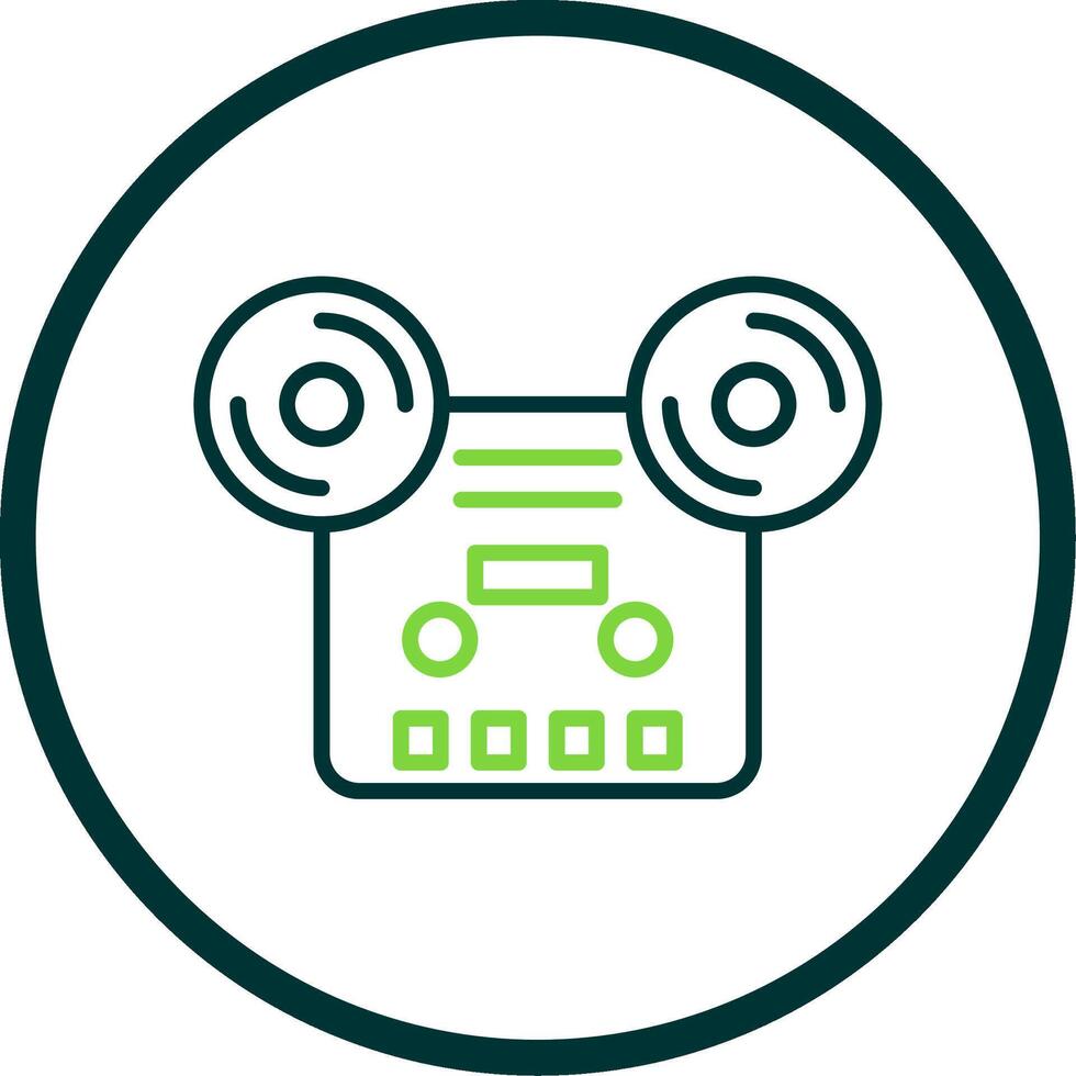 Tape Line Circle Icon Design vector