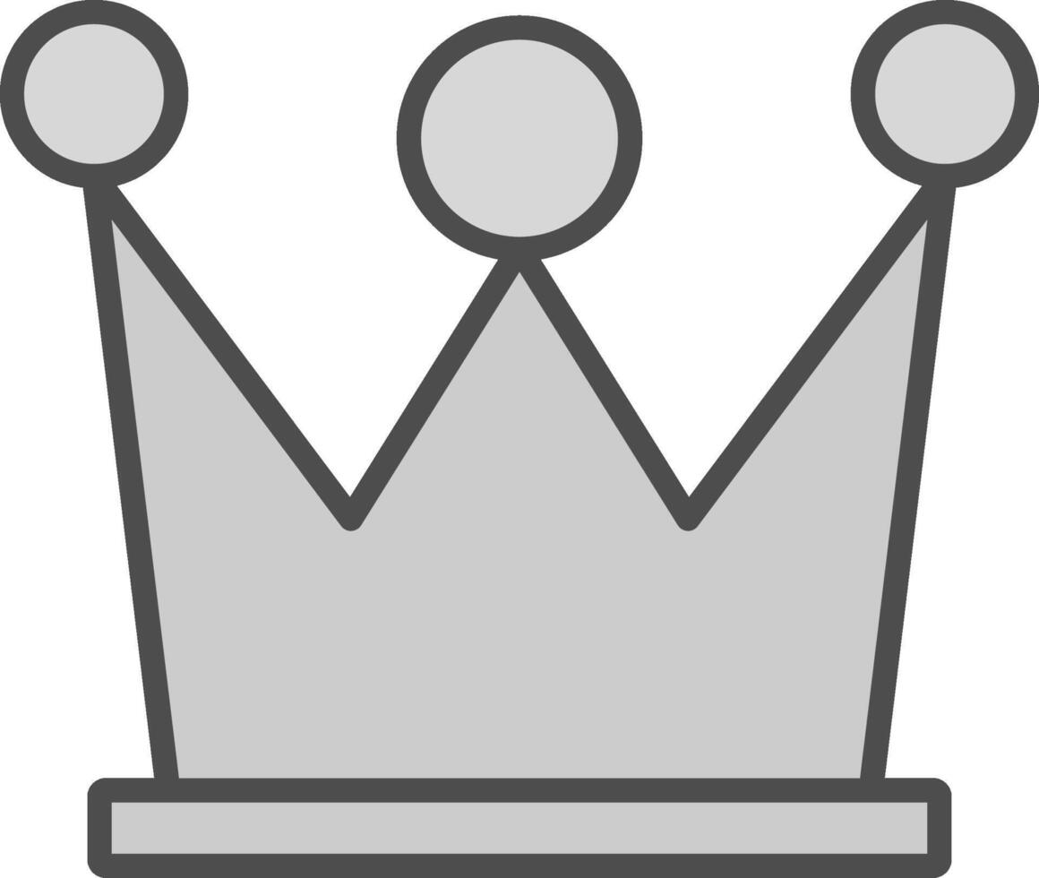 High Quality Content Line Filled Greyscale Icon Design vector