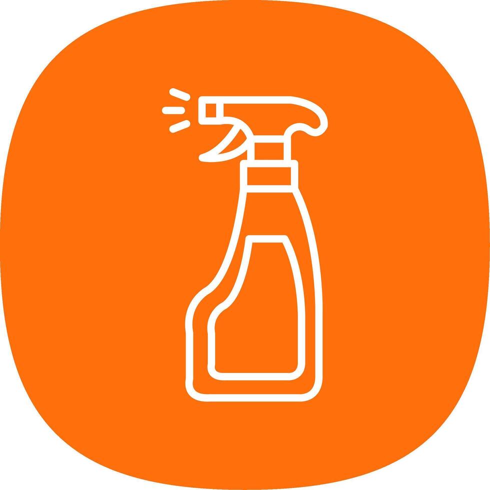 Window Cleaner Line Curve Icon Design vector