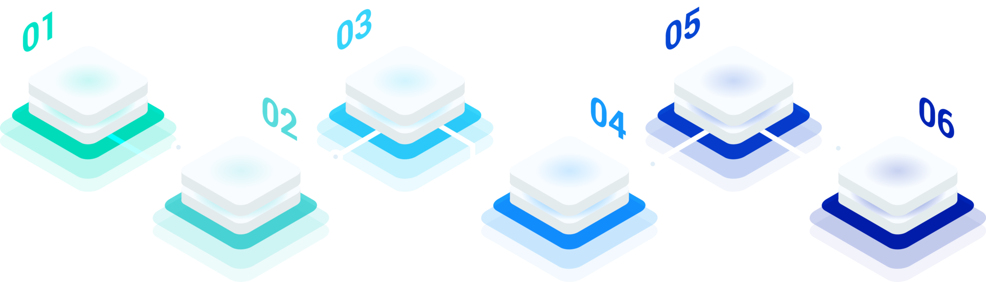 6 Step Process Flow Infographic png