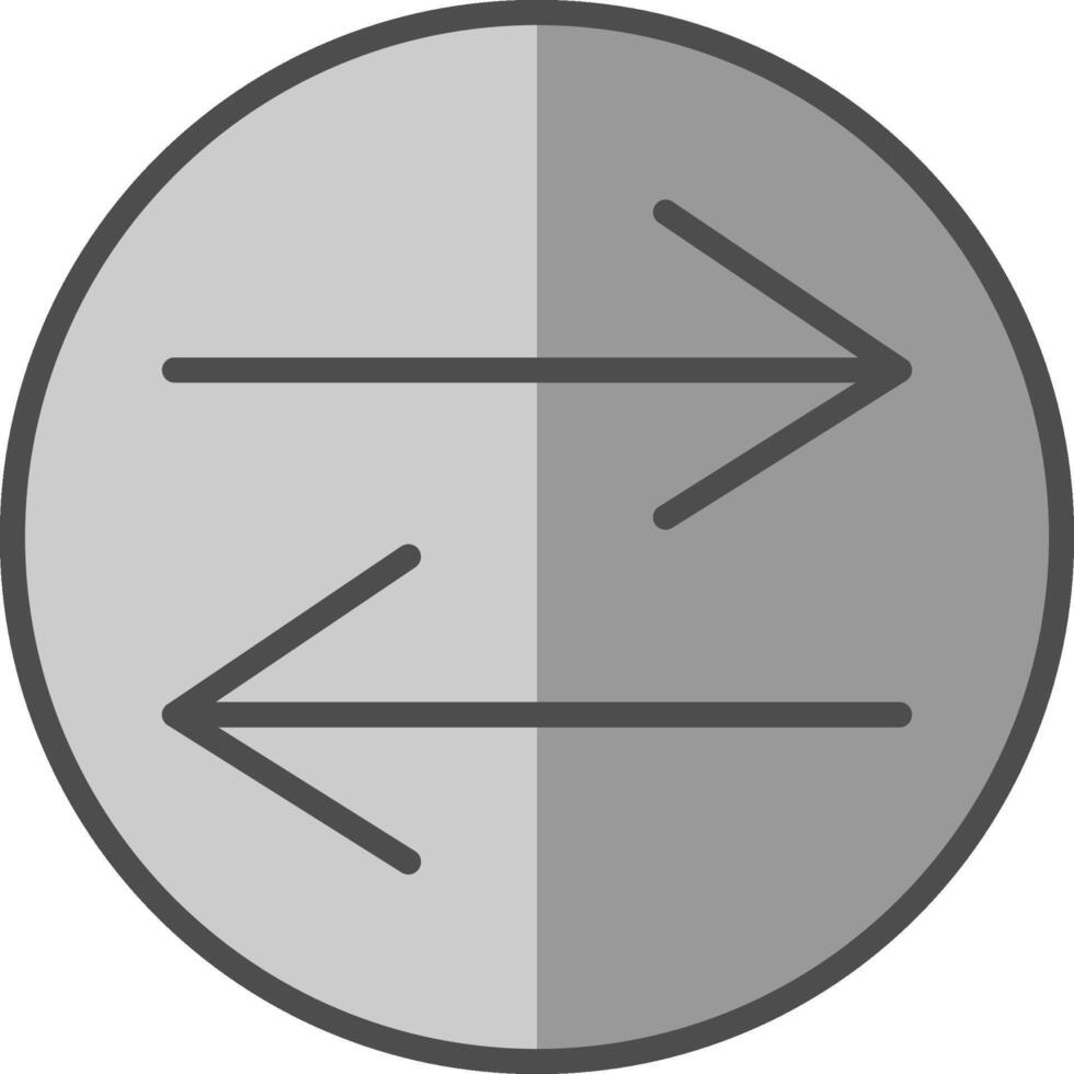 Swap Line Filled Greyscale Icon Design vector