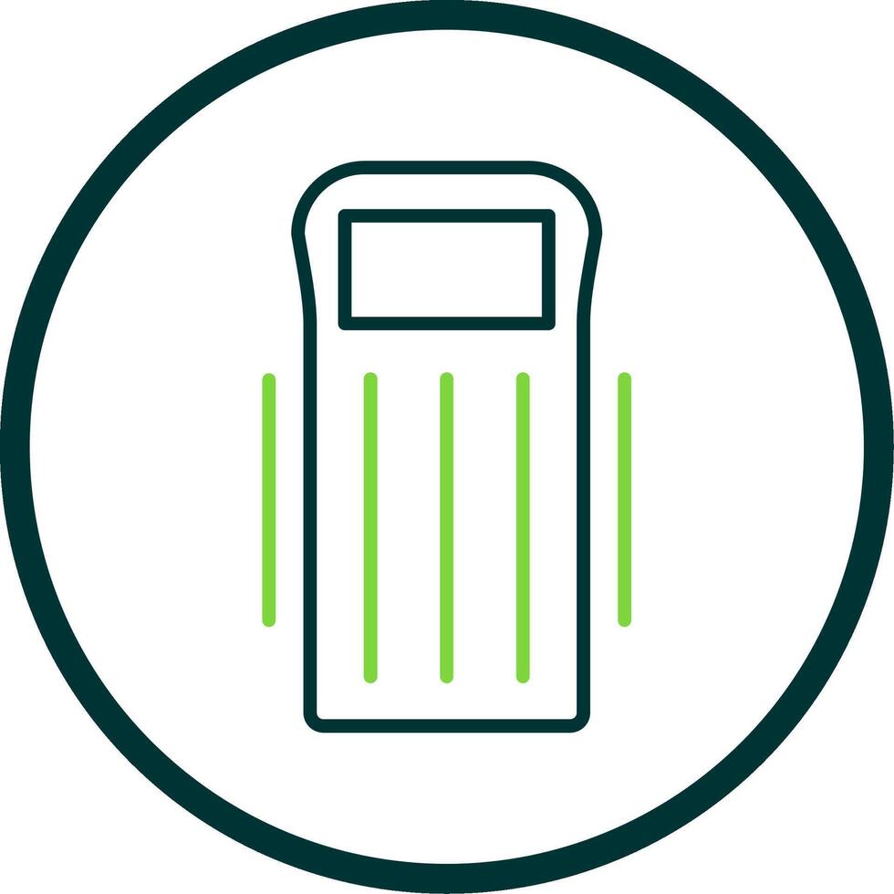 Float Line Circle Icon Design vector