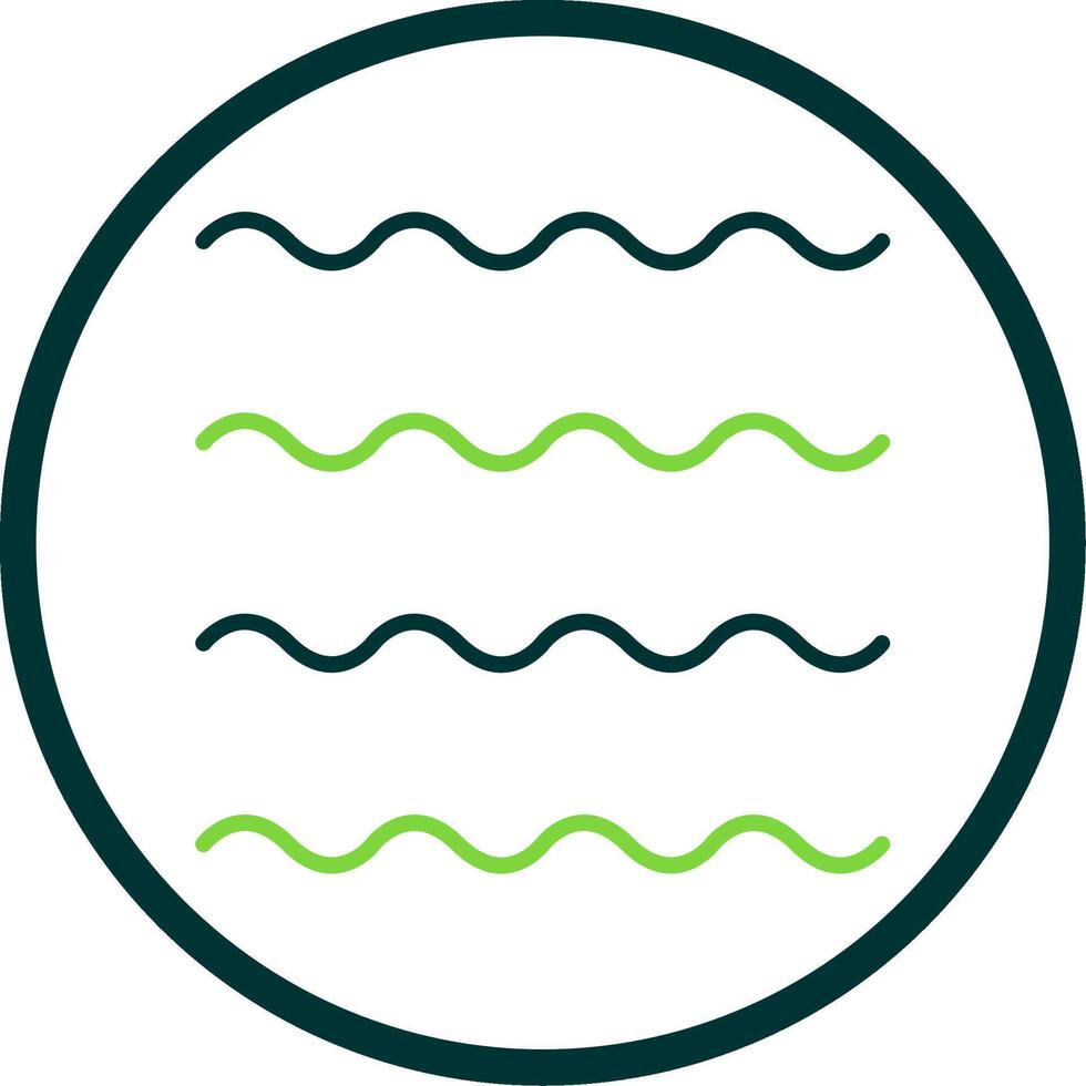 Waves Line Circle Icon Design vector