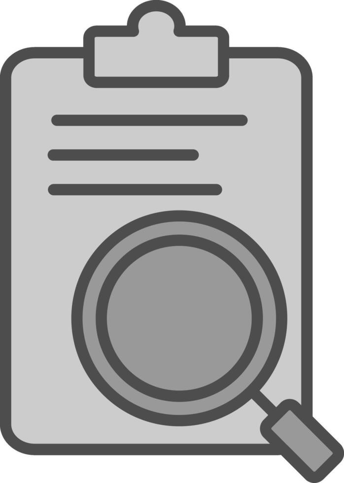 Review Line Filled Greyscale Icon Design vector
