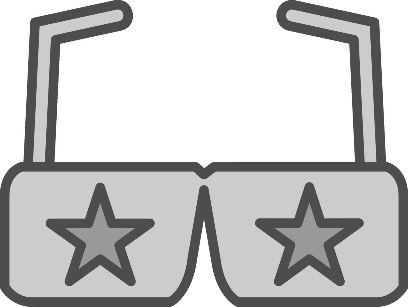 Party Glasses Line Filled Greyscale Icon Design vector
