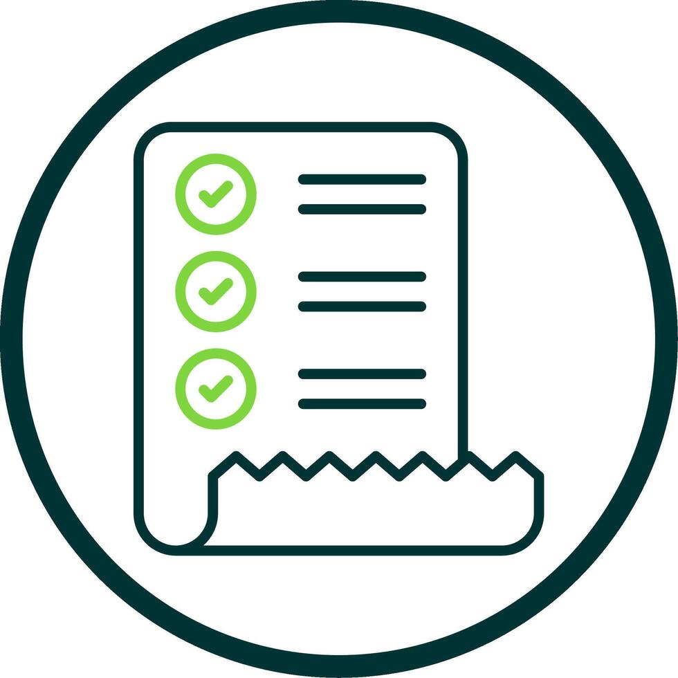Check List Line Circle Icon Design vector