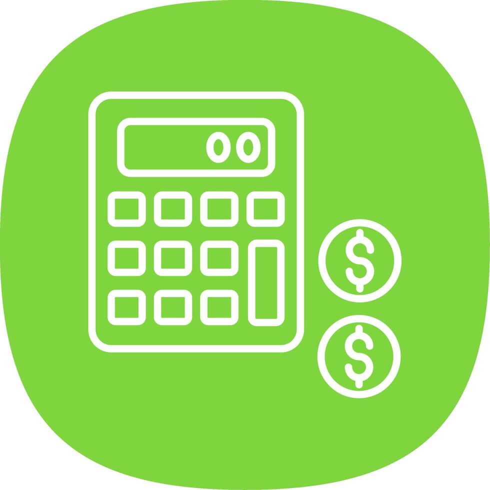 Accounting Line Curve Icon Design vector
