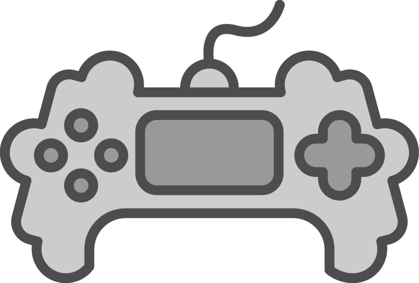 Game Line Filled Greyscale Icon Design vector