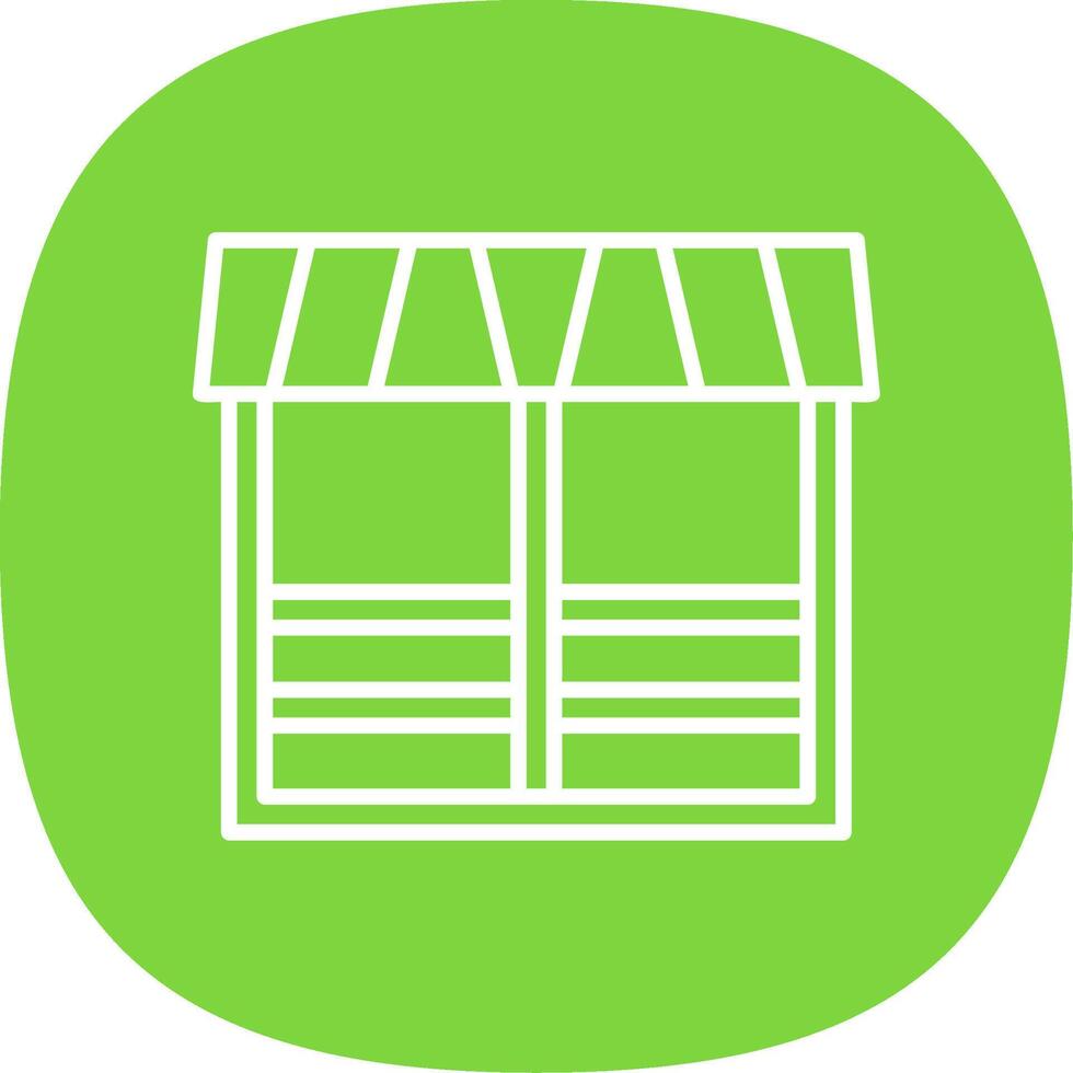 Stable Line Curve Icon Design vector
