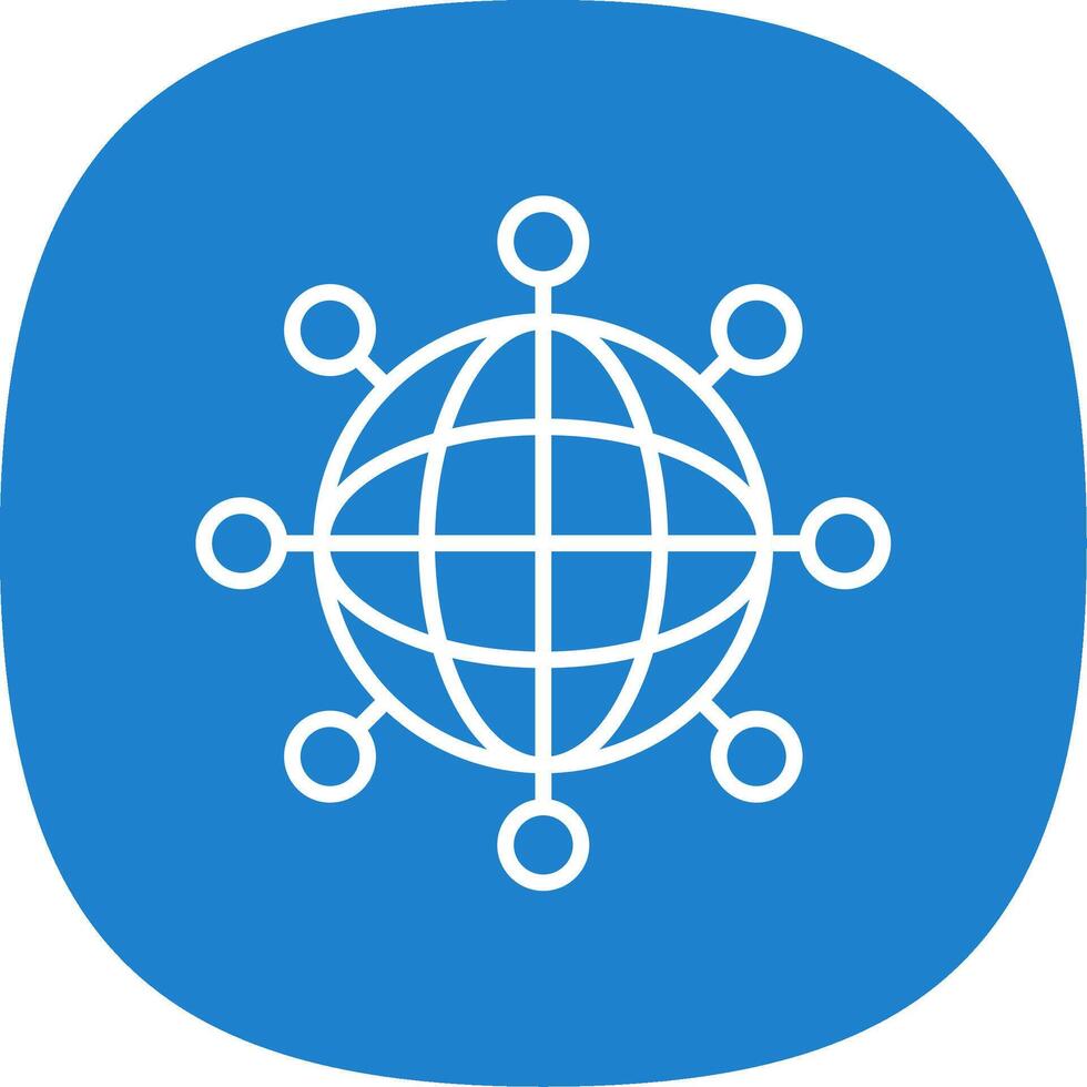 Internet Line Curve Icon Design vector