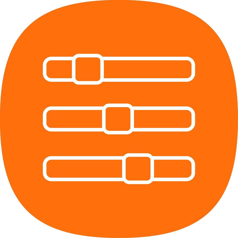 Progress Bar Line Curve Icon Design vector