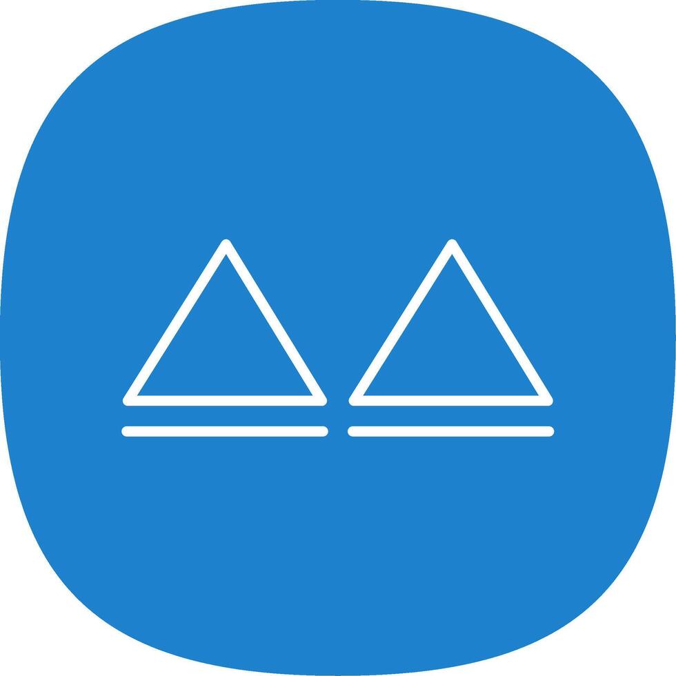 Triangles Line Curve Icon Design vector