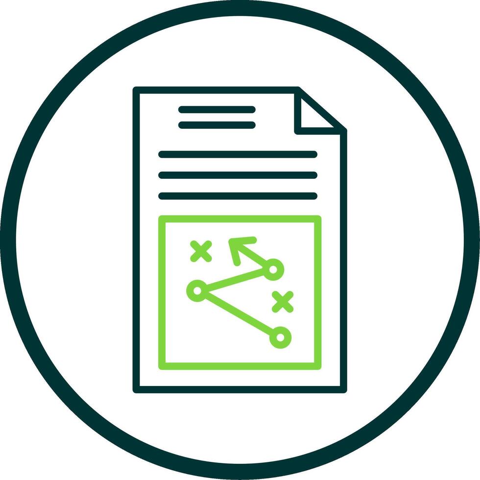 Business Strategy Line Circle Icon Design vector