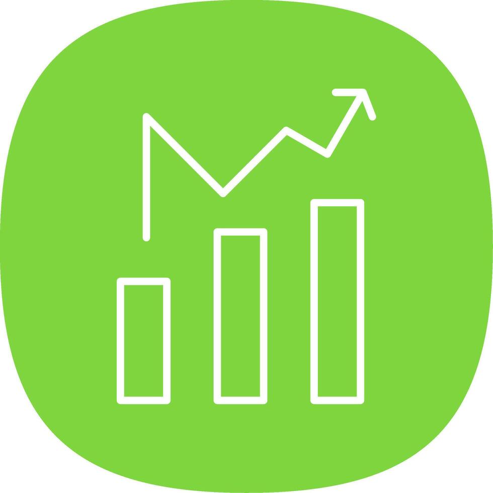 Chart Line Curve Icon Design vector