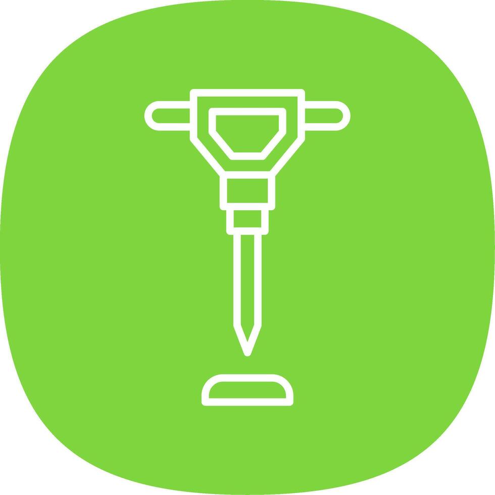 Hand Saw Line Curve Icon Design vector