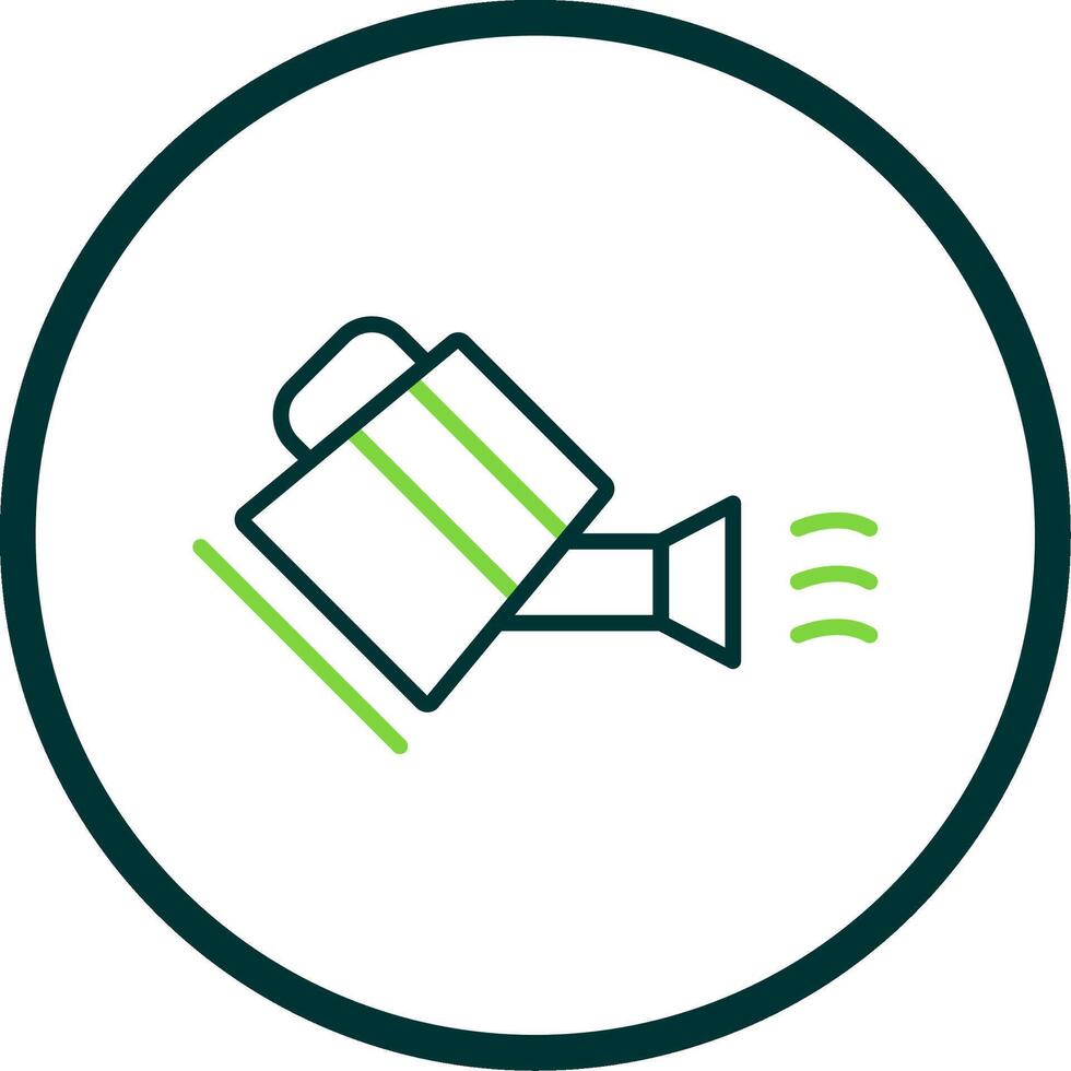 Water Can Line Circle Icon Design vector