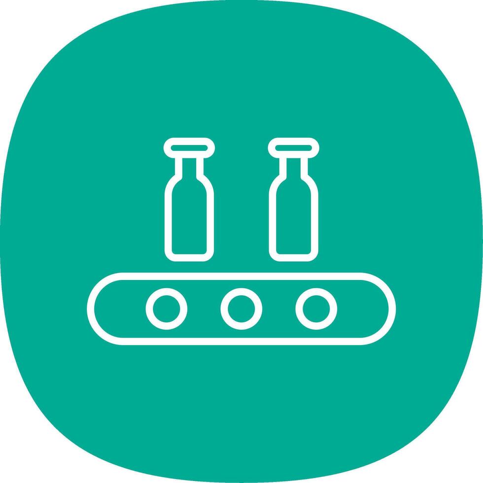 Assembly Line Curve Multi Circle Line Curve Icon Design vector