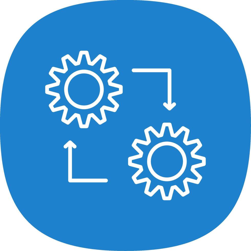 Methodology Line Curve Icon Design vector