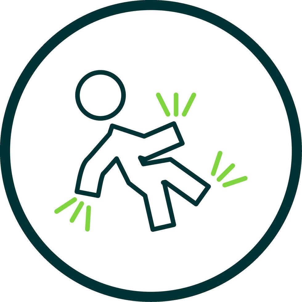 Accident Line Circle Icon Design vector
