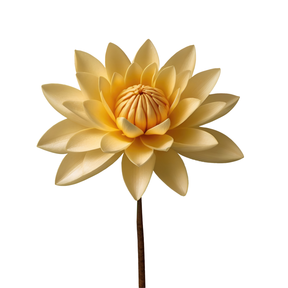 Golden champa flower isolated on transparent background png