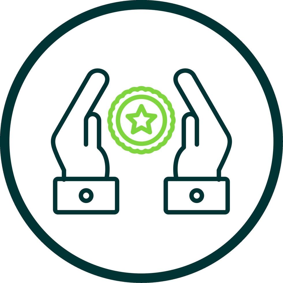 Premium Quality Line Circle Icon Design vector